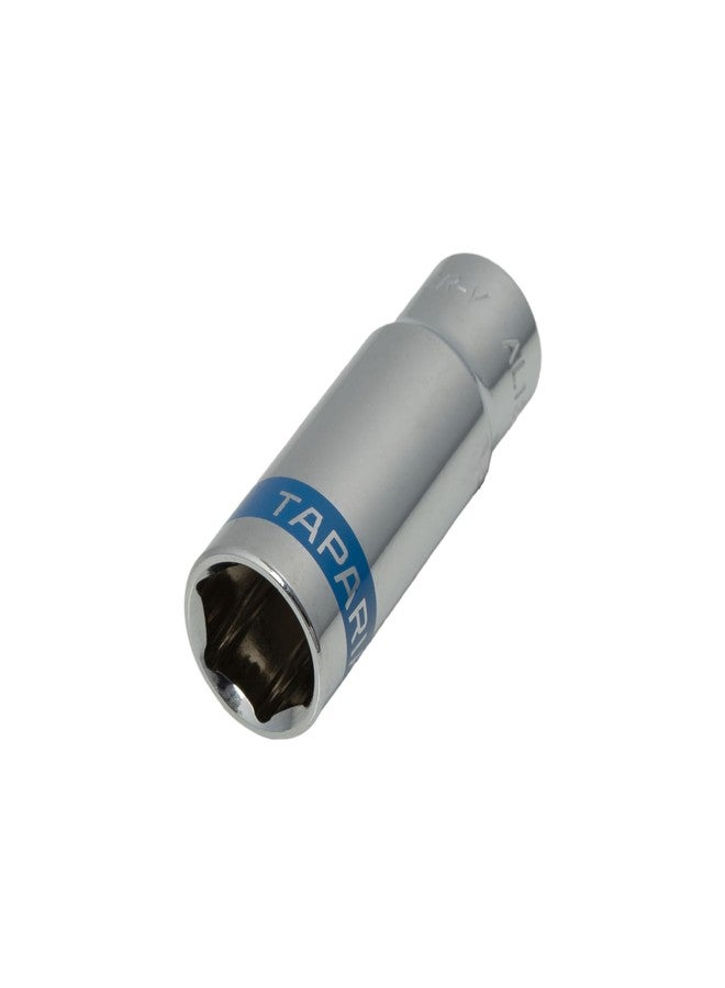 تاباريا لقمة مفتاح ربط عميقة طويلة من تاباريا، مقاس 1/4 بوصة (6.35 مم) (ألومنيوم 12، 13، 14 مم) - لفك وتركيب البراغي في الأماكن الغائرة - متوافقة مع مفاتيح الربط، والمقابض على شكل حرف L، والمفاتيح الكهربائية - مناسبة لورش السيارات والجراجات - Image 2